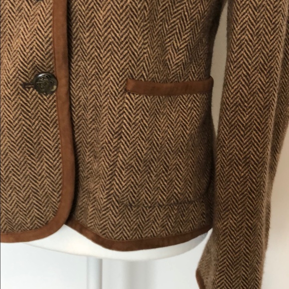 Ralph Lauren Herringbone Riding Jacket Size 14 - Picture 4 of 11